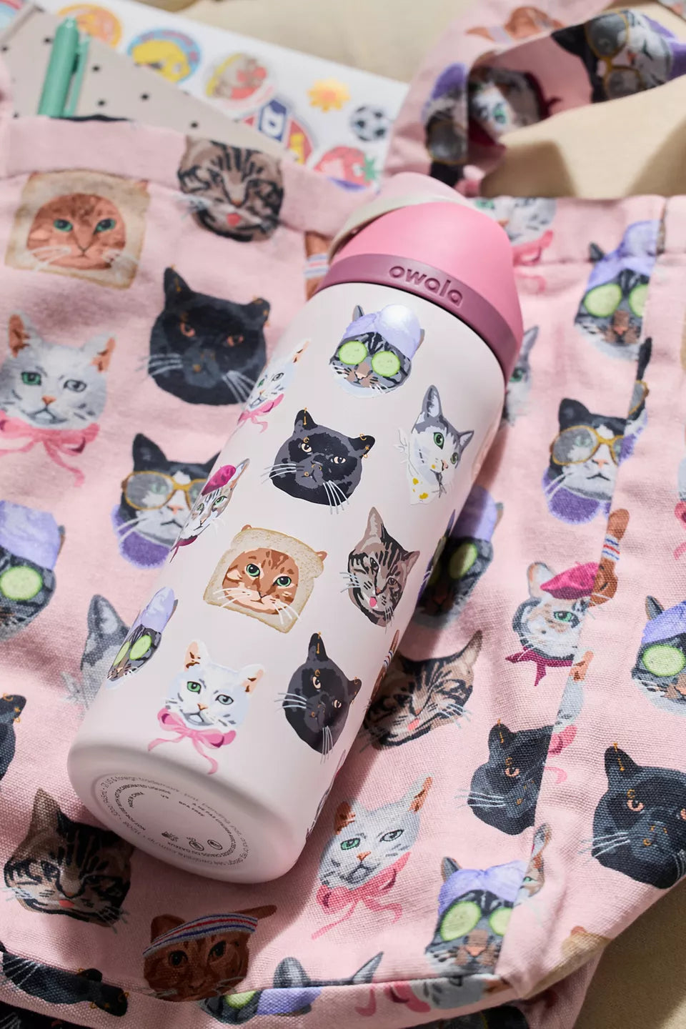 Cat Collage FreeSip 32oz Water Bottle