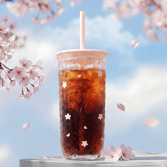 Blossom Breeze 16oz Glass Cold Cup