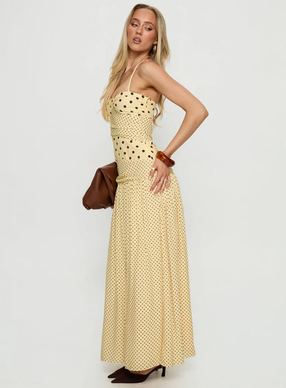 Marguerite Halter Maxi Dress