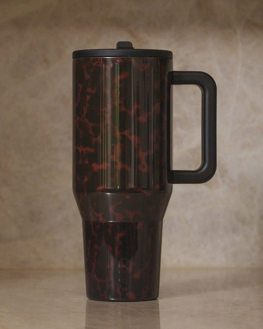 Tortoise Shell Traveler 40oz  Tumbler