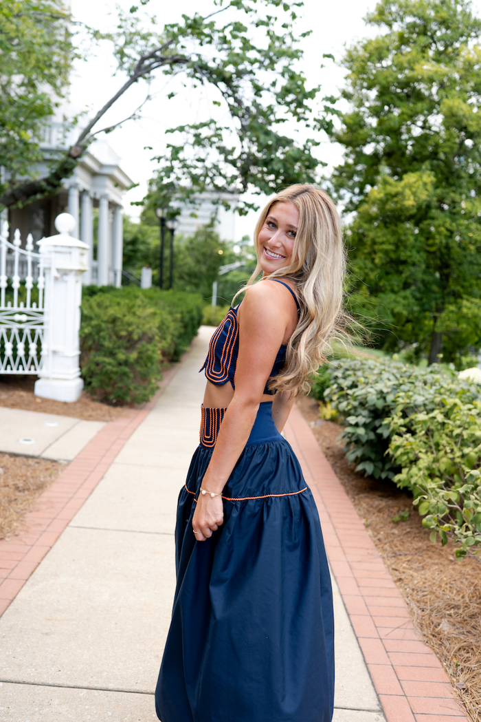 Marina Muse Crop Top and Maxi Skirt Set