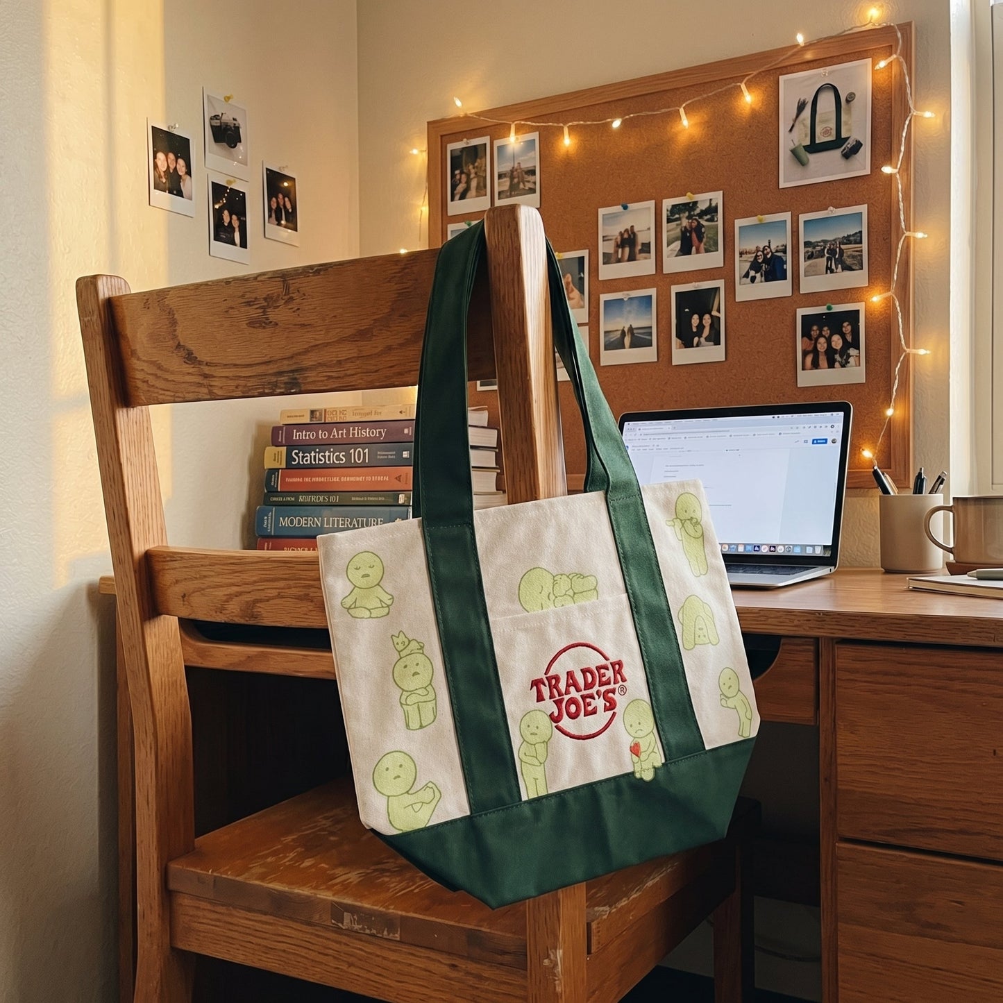 Smiski X Trader Joe's Tote Bags