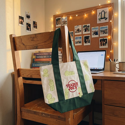 Smiski X Trader Joe's Tote Bags