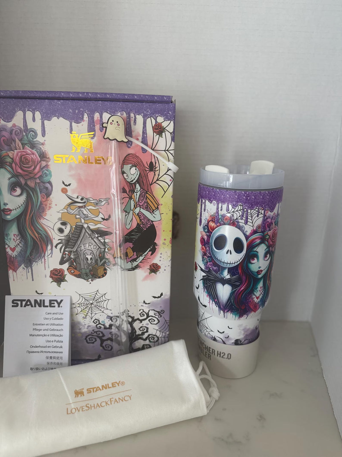 Sally x Jack Skellington 40 Oz Tumbler