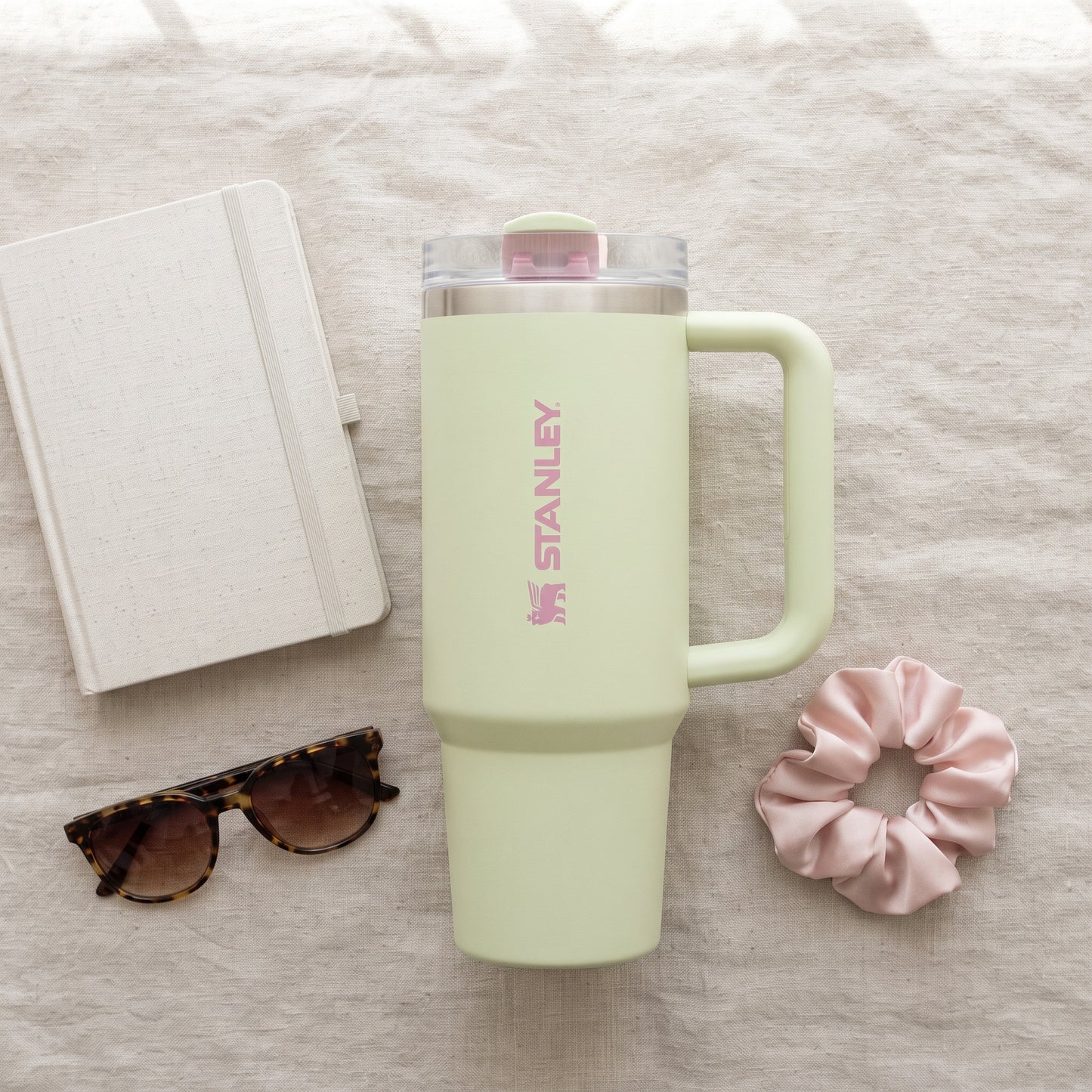 Strawberry Matcha Flip Straw 40oz Tumbler