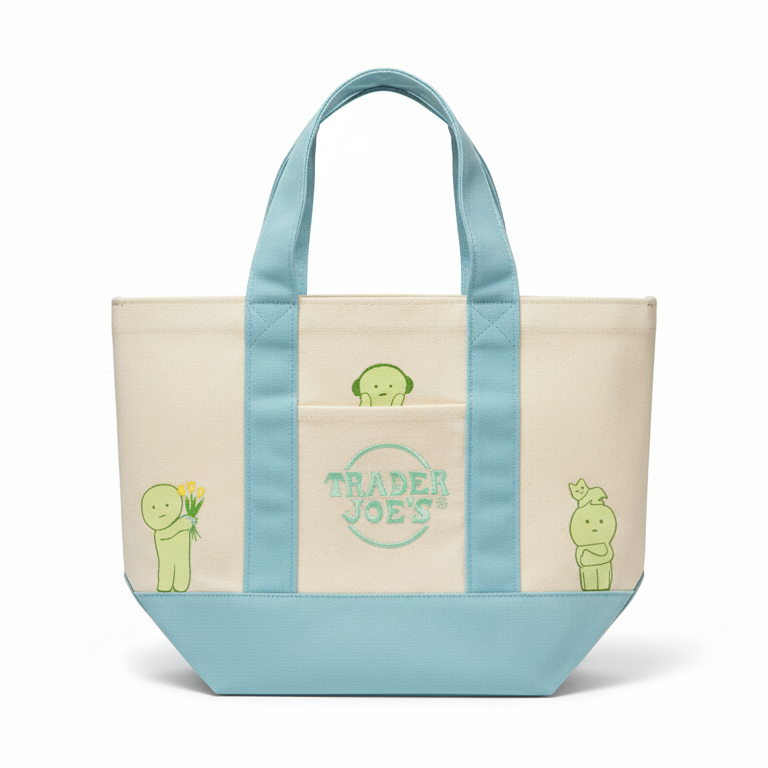Smiski X Trader Joe's Tote Bags