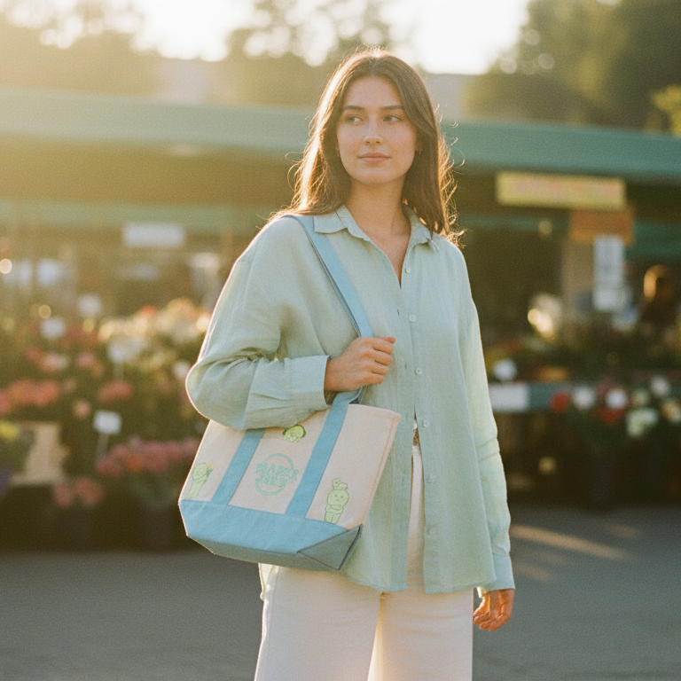 Smiski X Trader Joe's Tote Bags